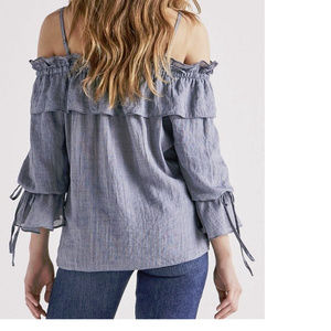 Lucky Brand Tops - NWT Lucky Brand Cold Shoulder Chambray Top Lucky Brand Tops - NWT Lucky Brand Cold Shoulder Chambray Top